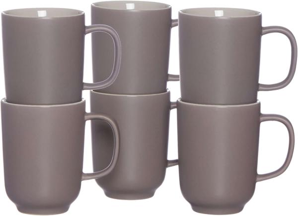 Ritzenhoff & Breker JASPER Kaffeebecher 285 ml taupe 6er Set