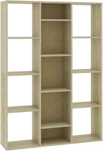 vidaXL Raumteiler/Bücherregal Sonoma-Eiche 100x24x140 cm Holzwerkstoff 800444