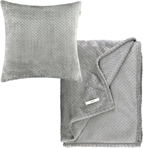 Esprit Tagesdecke COMFY-2 Wohndecke Set, 140 x 190 cm in Grau