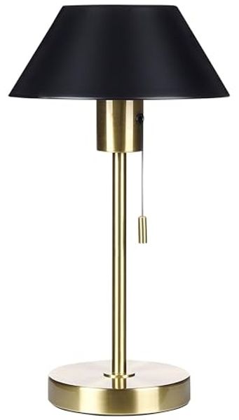 Tischleuchte CAPARO Metall Schwarz-Gold
