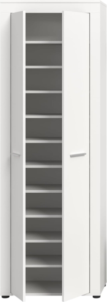 xonox. home Garderobe Jam X8BA9613 Schuhschrank Garderobenschrank Schrank in Weiß Nb. ca. 64 x 191 x 35 cm Bild 5