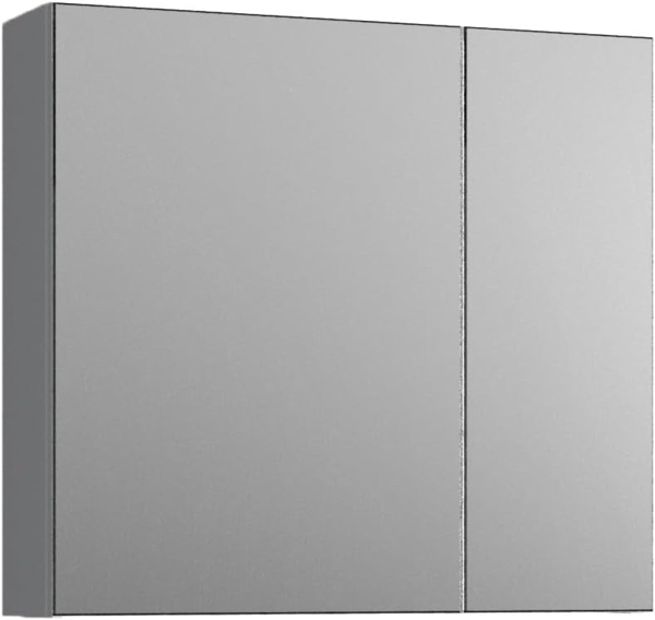 BADEDU GERS Spiegelschrank 60 cm breit, Grau