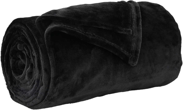 vidaXL Wohndecken 6 Stück Schwarz 150 x 200 cm Fleece 42016810