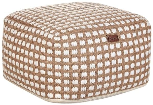 Pouf CHILAR Beige 50 cm 50 cm