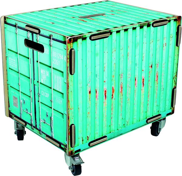 Werkhaus - Rollbox "Container türkis" RB6002 Rollcontainer Kiste Rolltisch Box