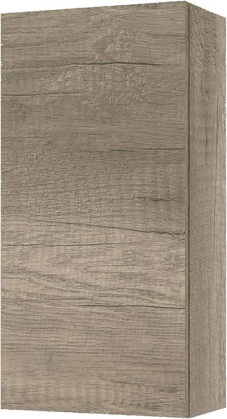 Baikal Mehrzweckschrank, ideal für Badezimmer oder kleine Räume, einfache Installation, Melamin, 16 mm, montiert, 1 Tür Nebraska