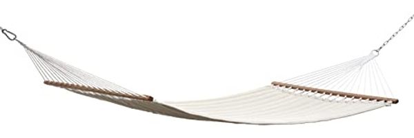 Grasekamp Stabhängematte 200x140 cm gepolstert Beige Hängematte Hammock Mehrpersonen 160 Kg