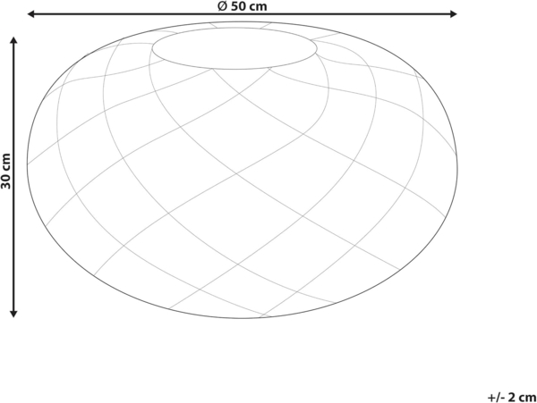 Pouf BERKANE Marineblau Baumwolle 50 cm 50 cm Bild 3