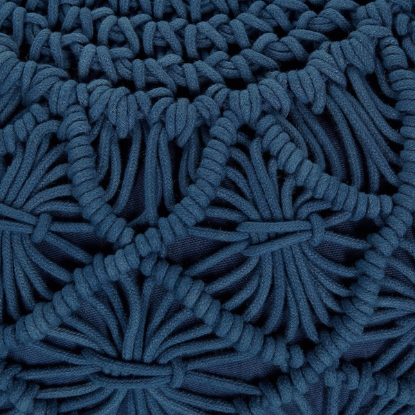 Pouf BERKANE Marineblau Baumwolle 50 cm 50 cm Bild 6