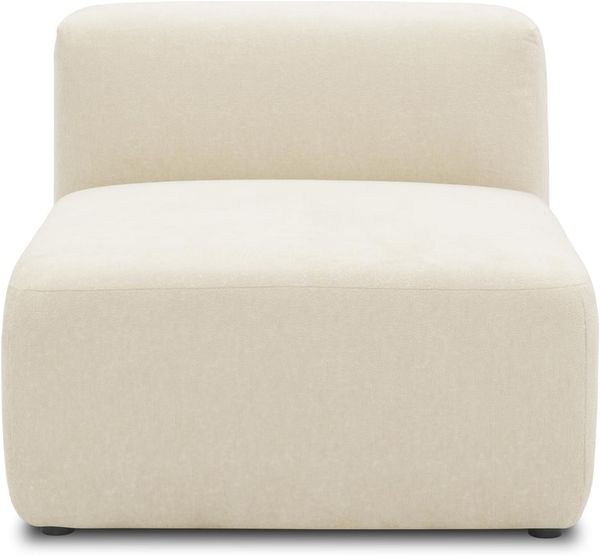 DOMO. collection Sessel Adrian, Modul-Sofa, Polsterhocker mit Rückenlehne, Modul-Couch, Einzel-Element, kombinierbar, Polstersessel, 85 x 108 x 69 cm (BxTxH), creme