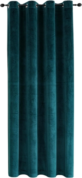 Haus und Deko Gardine Vorhang Ösen 140x175 cm Verdunkelung Samt weich blickdicht Gardine, Ösen (1 St), Polyester