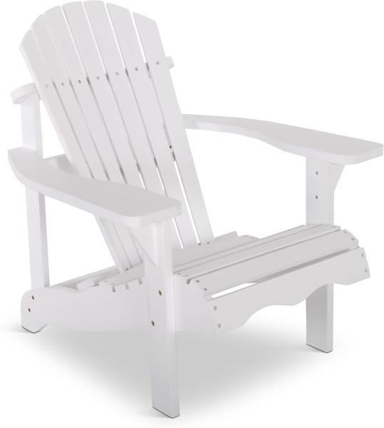 Raburg Gartensessel Sunja Premium, XXL Design-Gartenstuhl oder Fußhocker, Akazie Hartholz, Design-Canadian Adirondack Deck-Chair oder dazu passende Fußbank