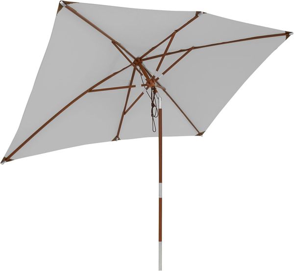 anndora-sonnenschirm Sonnenschirm 2 x 3 Meter Balkonschirm rechteckig knickbar, LxB: 200,00x300,00 cm, wasserabweisende Beschichtung