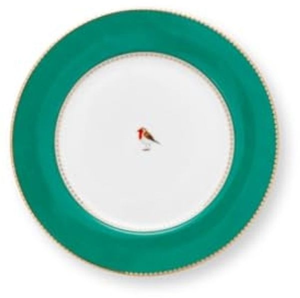 Pip Studio Frühstücksteller Love Birds Emerald Grün (21cm) 51.001.464