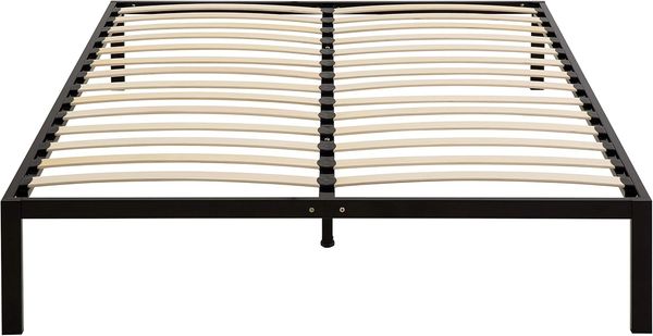 i-flair Metallrahmenbett 160x200 cm i-Base, minimalistisches Bettgestell auf Füßen mit Lattenrost und Stauraum - Gästebett