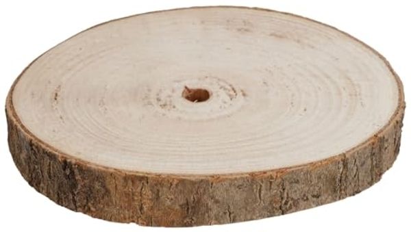 Baumstammscheibe 20cm zum Basteln Holzscheibe Gesteckunterlage Dekomaterial Holz Baumscheibe