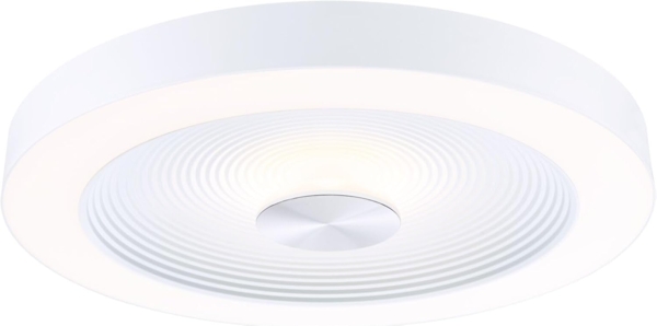 Paulmann 71179 LED Deckenleuchte Volea 40cm 3000K dimmbar Weiß Silber IP44