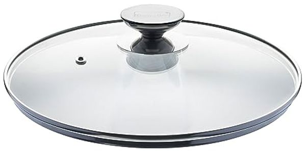 Berndes Spezialglasdeckel mit Edelstahlknauf, Sicherheitsglas, Transparent, Ø 28 cm, 007028