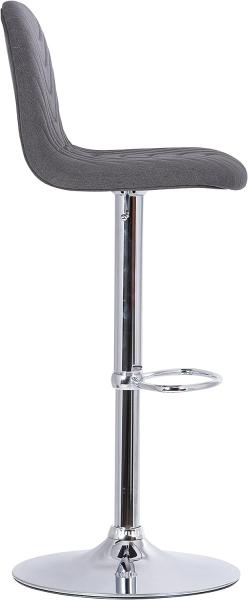 byLIVING Barhocker CASINO / Moderner Barhocker in anthrazit / Gestell verchromt mit Höhenverstellung / 360° drehbar / B 41,H 91,5-112,T 52,5 cm Bild 6