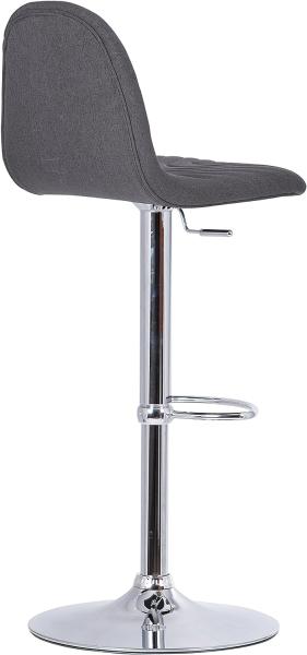byLIVING Barhocker CASINO / Moderner Barhocker in anthrazit / Gestell verchromt mit Höhenverstellung / 360° drehbar / B 41,H 91,5-112,T 52,5 cm Bild 10