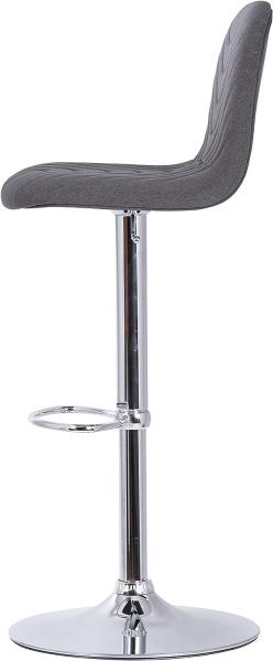 byLIVING Barhocker CASINO / Moderner Barhocker in anthrazit / Gestell verchromt mit Höhenverstellung / 360° drehbar / B 41,H 91,5-112,T 52,5 cm Bild 12