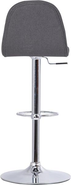 byLIVING Barhocker CASINO / Moderner Barhocker in anthrazit / Gestell verchromt mit Höhenverstellung / 360° drehbar / B 41,H 91,5-112,T 52,5 cm Bild 5
