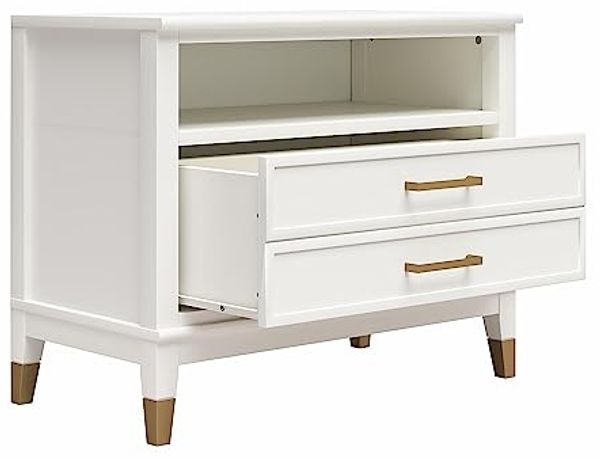 loft24 Nachtschrank Westerleigh Beistelltisch, Nachttisch, Nachtkonsole mit Schublade, MDF Bild 4