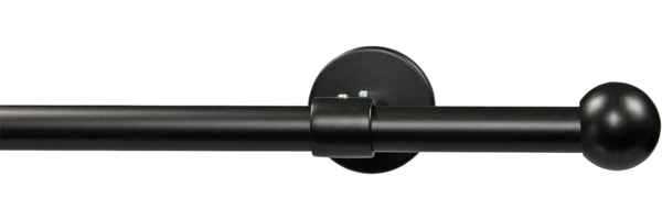 GARESA Gardinenstange BOLTI, Ø 16 mm, 1-läufig, Wunschmaßlänge, mit Bohren, verschraubt, Metall, Vorhanggarnitur, verlängerbar, Wandmontage, ohne Ringe