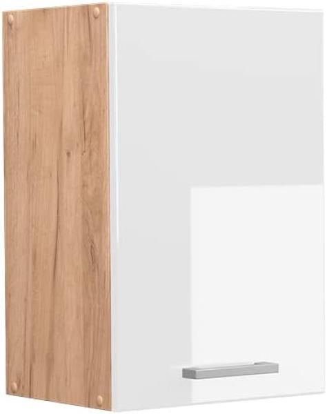 Vicco Küchenschrank Küchenzeile R-Line, Weiß Hochglanz, Hängeschrank 40 cm