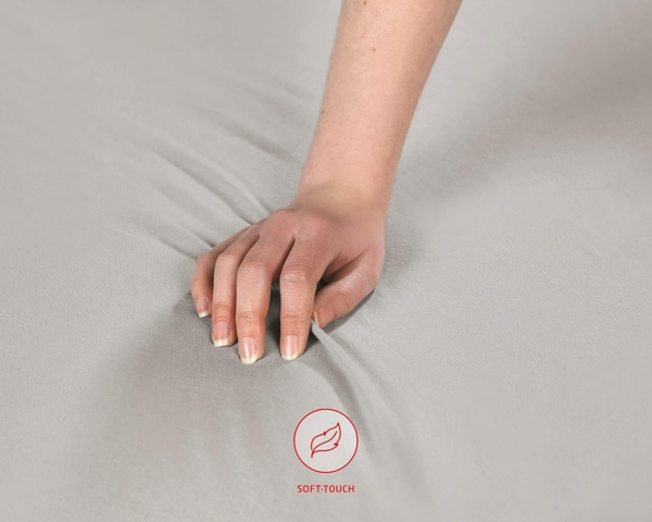 fleuresse Jersey-Elasthan Spannbettlaken Comfort 120x200 cm Creme Bild 6