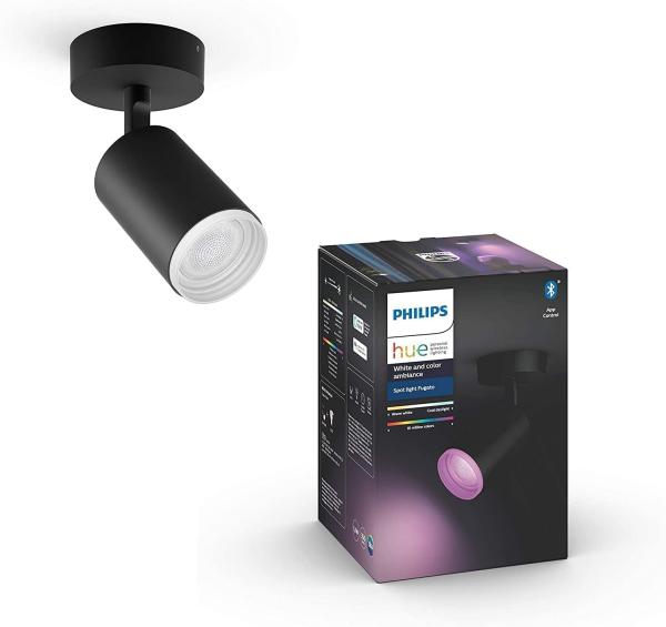 Philips Hue White and Color Ambiance Fugato BT 1er Spot schwarz