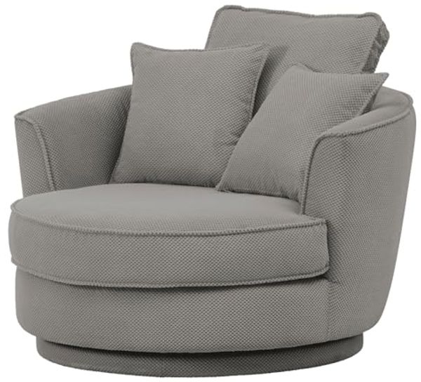 Sessel drehbar Comfy braun Webvelours 120 cm