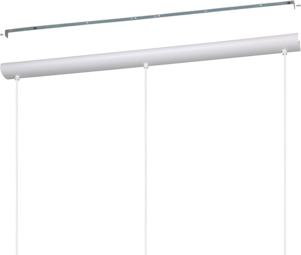 Eglo 43402 Hängeleuchte ARNHEM Papier weiß, Seegras E27 3X40W L:102cm B:24cm H:110cm dimmbar Bild 4