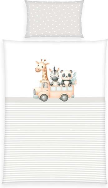 Baby Best Babybettwäsche babybest Adventure Buddies, Renforcé, 2 teilig