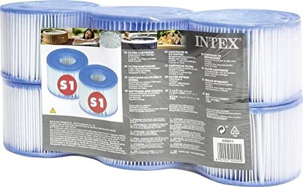 Intex Whirlpool Filterkartusche Typ S1, 6er Pack,für Whirlpool Pure Spa
