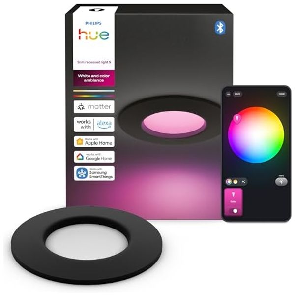 Hue WACA Slim downlight S (90mm) Black