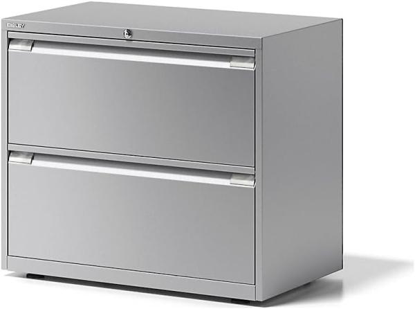 Hängeregistraturschrank Essentials, 2 Hängeregistratur à H 304 mm, Farbe silber