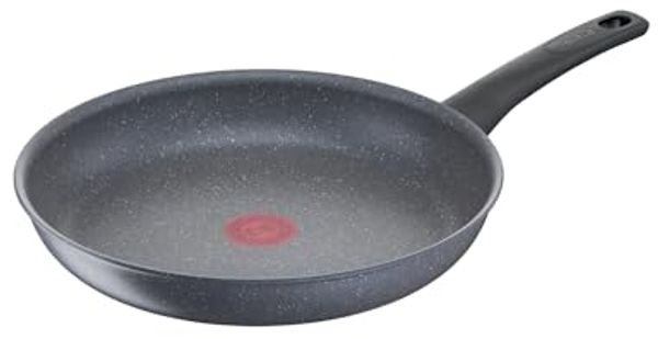 TEFAL G1500572 Gesundes Kochen Pfanne Backen Durchmesser 26 cm Geeignet für Induktionskochfeld Fester Griff Dunkelgrau