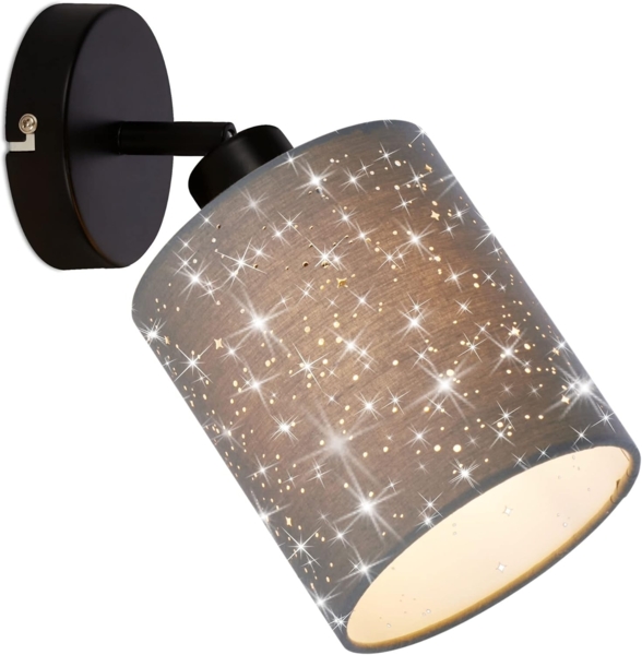 Briloner Leuchten Wandleuchte Wandlampe Extra-Warmweiß Innen Wohnzimmer Flur E27, 1-flammig, ohne Leuchtmittel, 2700K - Extra - Warmweiß, Wandlampe, 25x15,5 cm, Taupe, max. 25W, E27, Innen, Wohnzimmer, Flur Bild 3