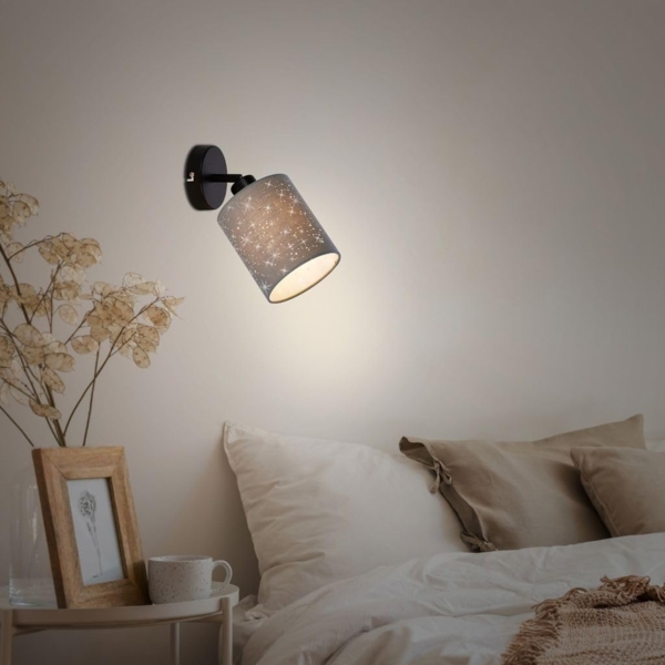 Briloner Leuchten Wandleuchte Wandlampe Extra-Warmweiß Innen Wohnzimmer Flur E27, 1-flammig, ohne Leuchtmittel, 2700K - Extra - Warmweiß, Wandlampe, 25x15,5 cm, Taupe, max. 25W, E27, Innen, Wohnzimmer, Flur Bild 5