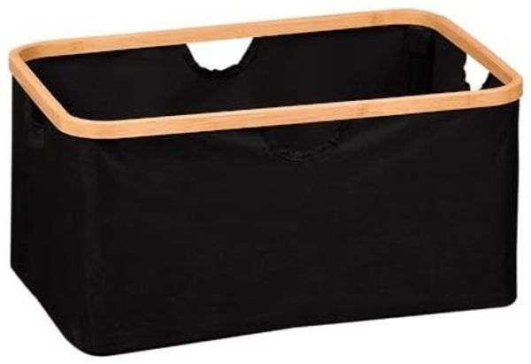 KESPER Aufbewahrungskorb aus recyceltem Polyester und Bambus / Korb