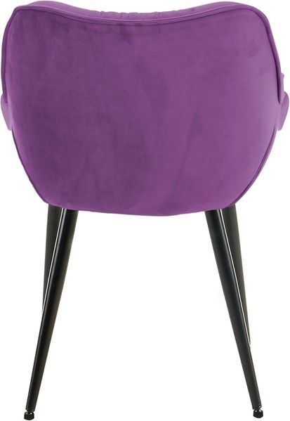 CLP 4er Set Stuhl Tanna Samt Gesteppt,lila Bild 5