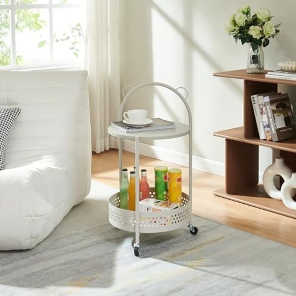 Servierwagen Jässaatka Stahl 76x40 cm Grau [en. casa]