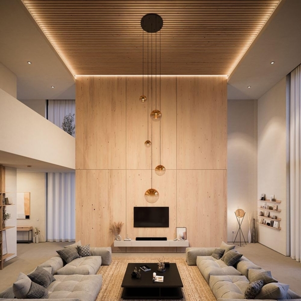 s.luce Orb 5-flammige Galerielampe Modular Rauch, Schwarz