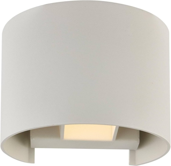 Arcchio Wandleuchte Zuzana, Metall, Weiß IP20, 1 x 8 W LED