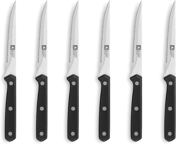 Richardson Sheffield CUCINA Steakmesser Set 6-teilig schwarz hochglanzpoliert