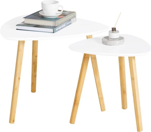 SoBuy 2er Set Beistelltisch Couchtisch