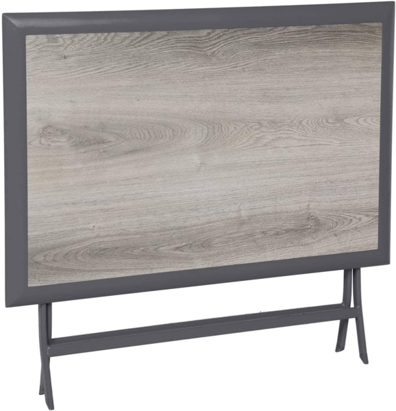 Hespéride - Rechteckiger klappbarer Gartentisch Azua Rauchgrau - 4 Plätze - Rauchgrau Bild 4