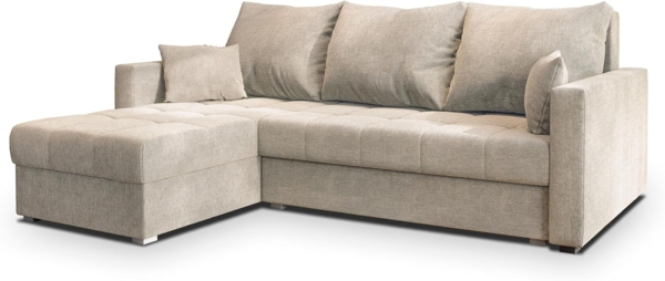 Masseno Ecksofa NIDA mit Schlaffunktion L-Form, Sofa mit Bettkasten