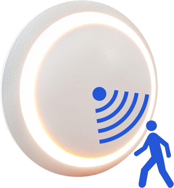 Maxkomfort LED Wandstrahler 6125, mit Bewegungsmelder, LED fest integriert, 3000K, Warmweiß, Wandeinbauleuchte